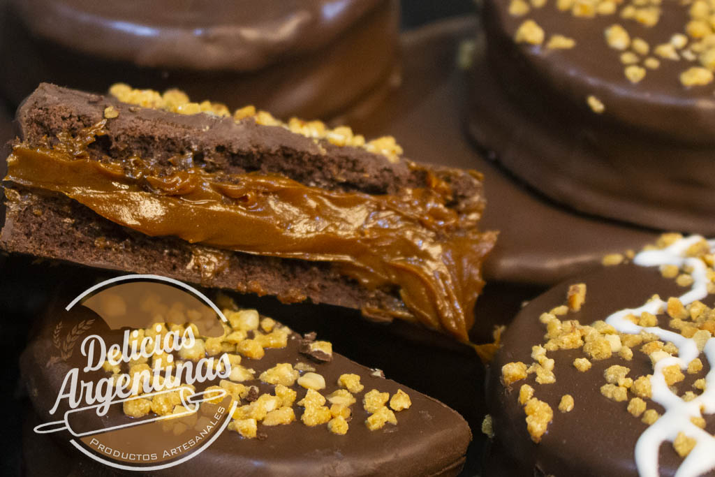 Alfajores tipo havanna, delicias argentinas